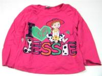 Růžové triko s Jessie zn. Disney+George 