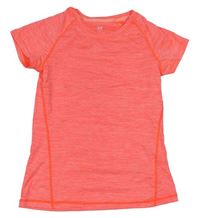 Oranžové melírované sportovní tričko zn. H&M