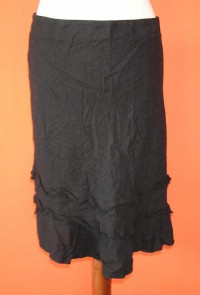Dámská černá sukně s kanýry zn. George