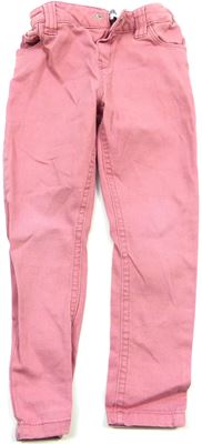 Růžové plátěné skinny kalhoty zn. DenimCo