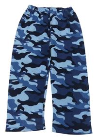 Modré army fleecové pyžamové kalhoty zn. St. Bernard