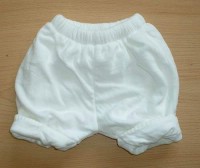 Bílé sametové zateplené kalhoty
