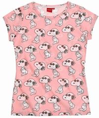 Nové - Dámské růžové tričko se Snoopym zn. Peanuts vel. S 