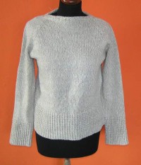 Dámský hnědo-béžový pletený svetr