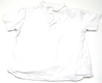 Bílé tričko s límečkem vel. 8-9 let