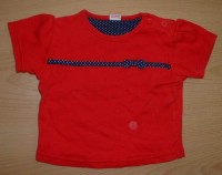 Červené tričko s mašličkou zn. Mini Mode