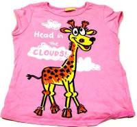 Růžové tričko se žirafou zn. Cherokee