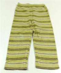 Zelené pruhované sametové kalhoty zn. Boots