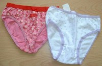 2x Bílo- fialové kalhotky s potiskem vel. 98+ růžové kalhotky s kytičkami vel. 116