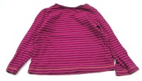 Růžovo-fialové pruhované triko 