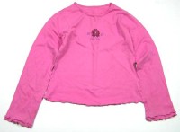 Růžové triko s kytičkou zn. Mothercare