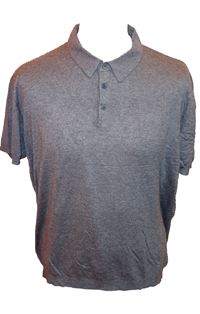 Pánské šedé úpletové tričko s límečkem zn. Zara 