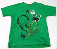Zelené tričko s potiskem 