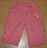 Růžové oteplené plátěné kalhoty zn. TU