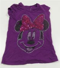 Fialové tričko s Minnie zn. Disney+George 