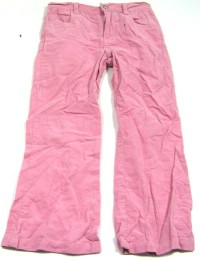 Růžové manžestrové kalhoty zn. Girl2Girl