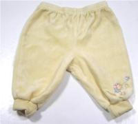 Žluté sametové kalhoty s klokánkem Rú zn. Disney