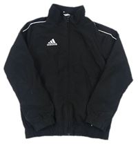 Černá šusťáková sportovní bunda s logem zn. Adidas
