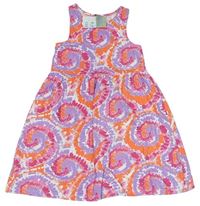 Barevné batikované bavlněné šaty zn. Primark