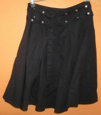 Dámská černá zavinovací sukně