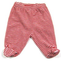 Červeno-smetanové pruhvané kalhoty se šlapičkami zn. Zip Zap