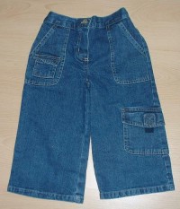 Outlet - Modré džínové 3/4 kalhoty s kapsami zn. Bhs
