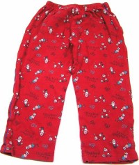 Červené pyžamové kalhoty s fotbalisty zn. Essentials