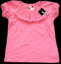 Outlet - růžové tričko s knoflíčky zn. George