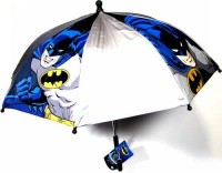 Outlet - Černo-stříbrný deštník s Batmanem