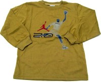 Outlet - Béžové  triko s nápisem zn. Nike Jordan
