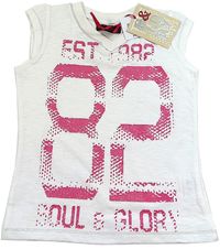Nové - Bílé tričko s číslem zn. Soul&Glory 