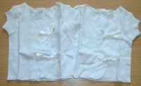 Set - 2x Bílé zavinovací tričko zn. TU vel. 50 cm