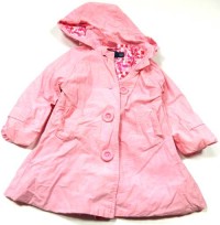 Růžový podzimní kabátek s kapucí zn. TU