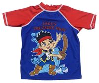 Safírovo-červené UV tričko s pirátem Jakem zn. Disney