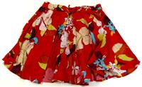 Červeno-barevná květovaná sukně zn. Next 
