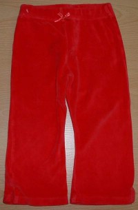 Červené sametové kalhoty zn. Adams