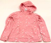 Růžové  triko s kapucí a obrázky zn. M&Co Kids