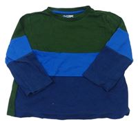 Tmavomodro-modro-tmavozelené triko zn. F&F