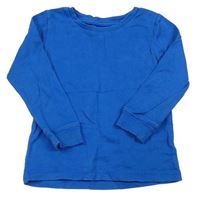Modré žebrované triko zn. St. Bernard