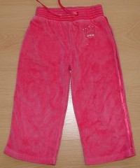 Růžové sametové kalhoty s korunkou zn. Early days