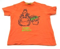 Oranžové tričko s gorilou zn. Next