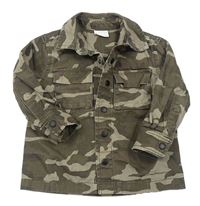 Hnědo-khaki army riflová bunda zn. F&F