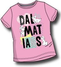 Nové - Růžové tričko s dalmatinky zn. Disney 
