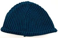 Modrozelená pletená čepice