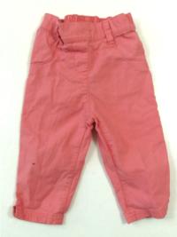 Růžové plátěné kalhoty zn. Next 