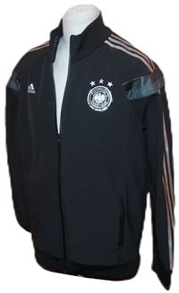Pánská černá softshellová bunda s logem Deutscher Fussball-bund zn. Adidas