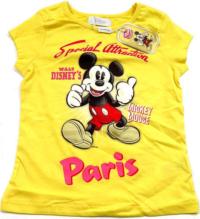 Outlet - Žluté tričko s Mickeym zn. Disney 