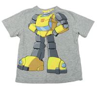 Šedé tričko s Transformers 