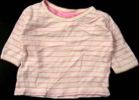 Růžové pruhované triko zn. Mothercare