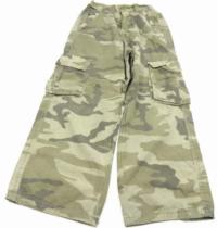 Khaki army plátěné kalhoty